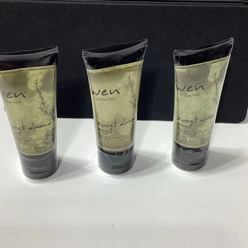 WEN By Chaz Dean Sweet Almond Mint Lot B Styling Creme Cleansing Conditioner New